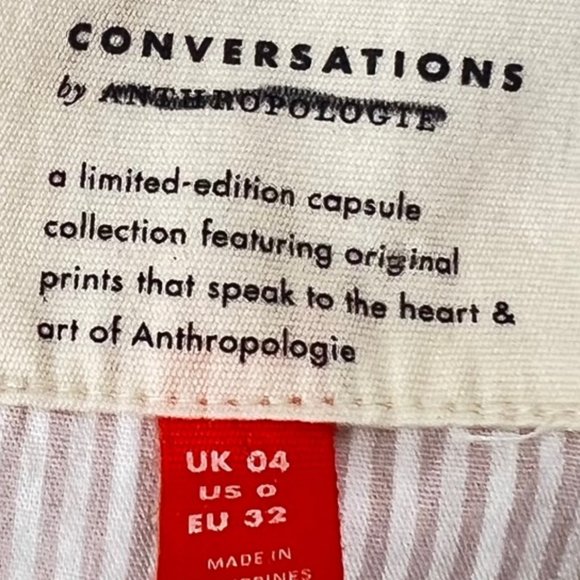 NEW! Anthropologie 44 of 52 Conversations Linen Blend Pencil Skirt, size 0 - Picture 11 of 16